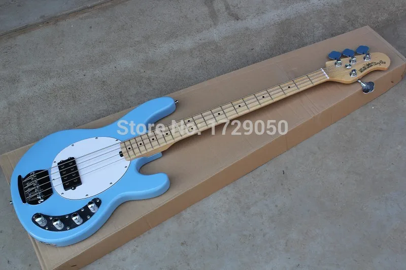 Лучшая цена 100% Новинка Ernie Ball Musicman 4 струны активный пикап синего цвета