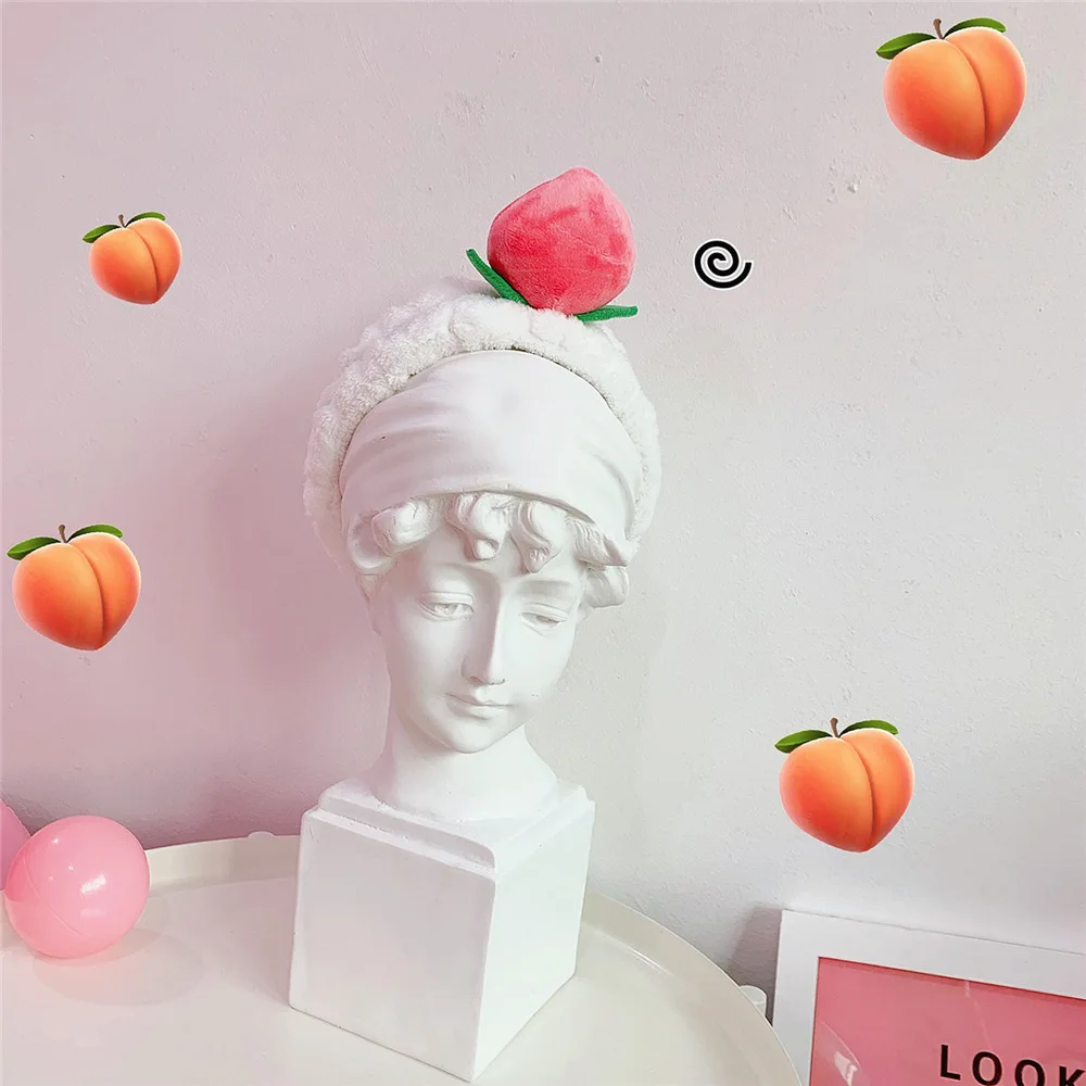 Ободок для волос в форме персика женщин милая повязка на голову спа салоне