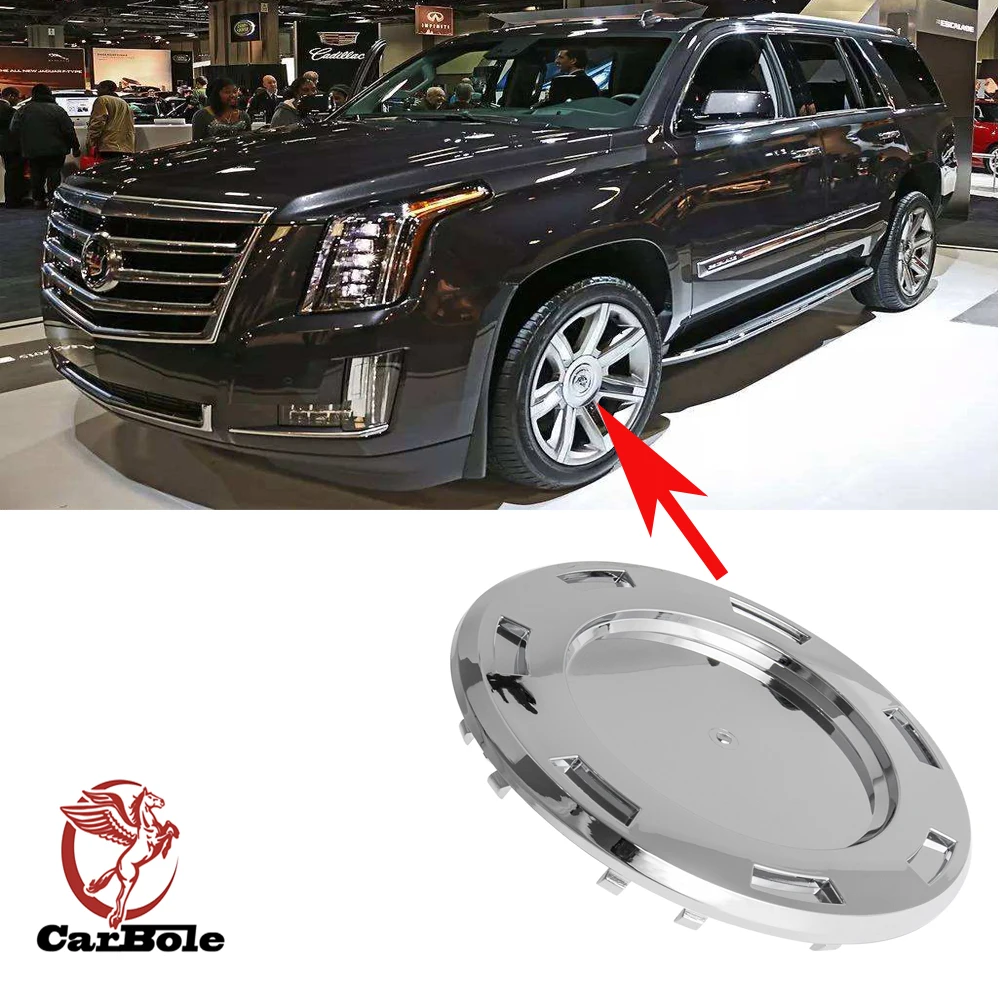 CARBOLE 1 шт для Cadillac Escalade ESV EXT 2007 2014 chrome 22 &quot7 спиц крышки центра Шапки w /кольцо