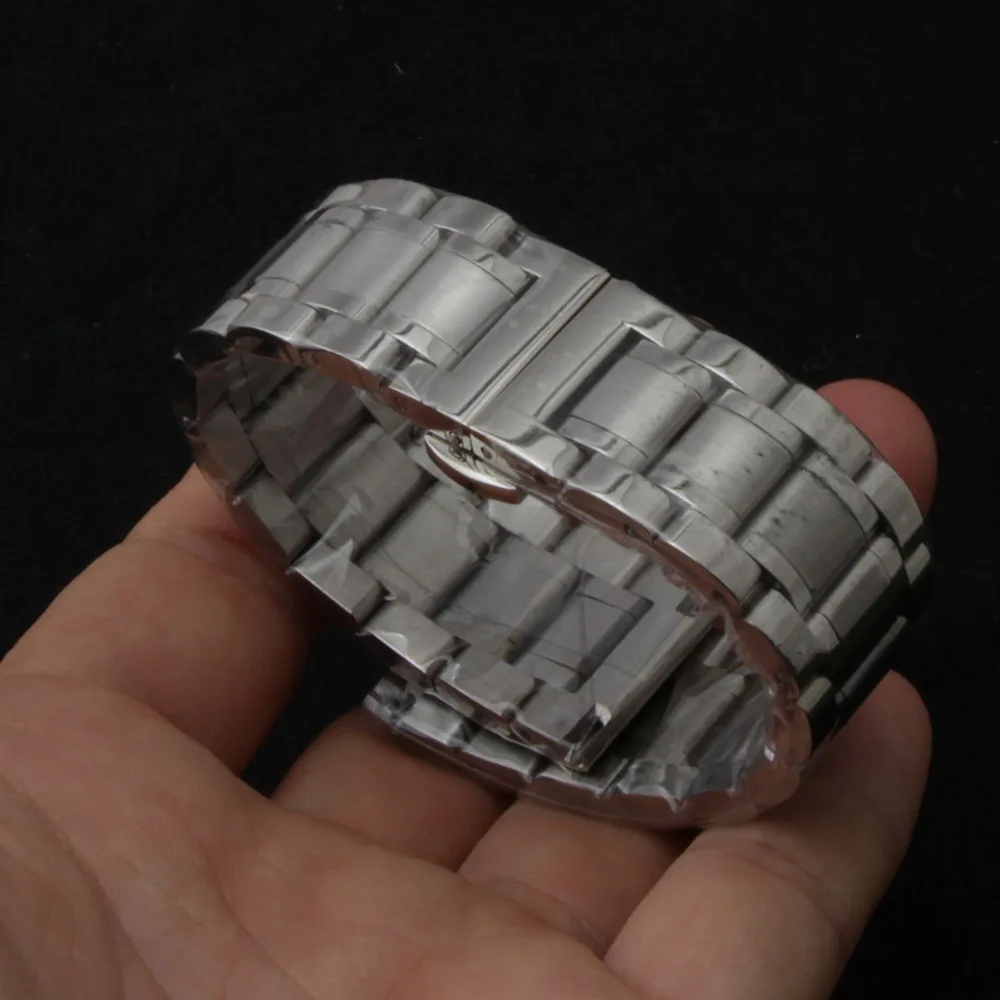 Ремешок из нержавеющей стали для наручных часов изогнутый браслет Seiko 12 мм 14 16 18 19