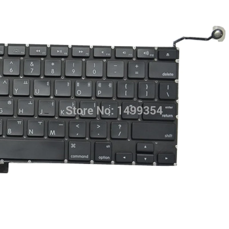 5 шт. Подлинная A1286 Корейская клавиатура с подсветкой для Apple Macbook Pro 15 ''A1286