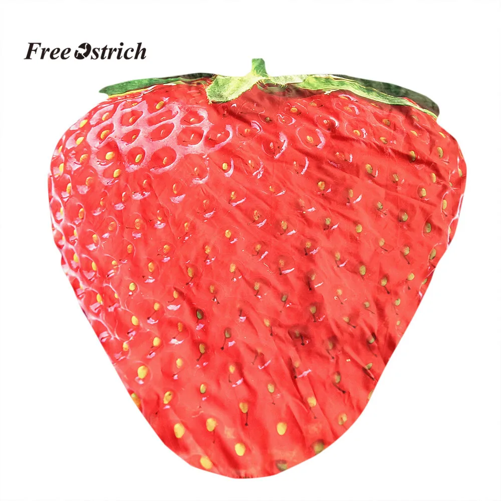 Бесплатная Страусиная одежда пляжные полотенца Клубника Дизайн хиппи гобелен