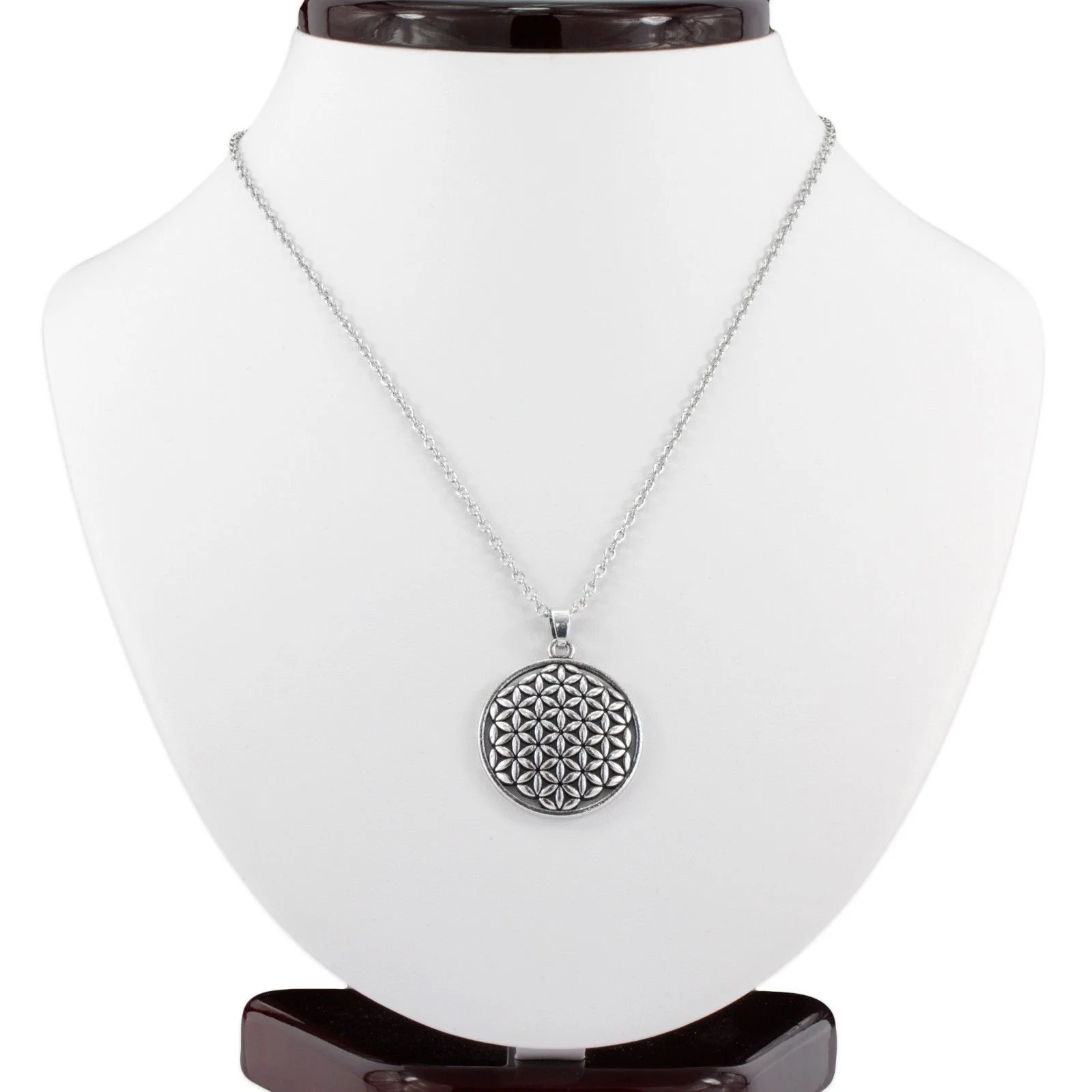 Полые Цветы жизни вдохновение ювелирные изделия покрытые кулон ожерелье для