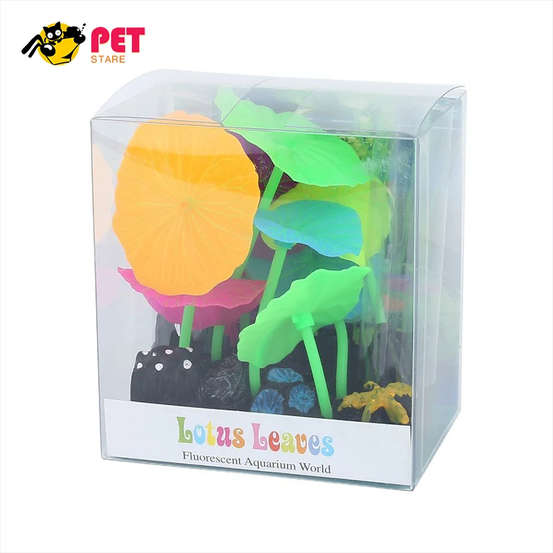 Аквариум украшения растения светящийся эффект искусственного силиконовые