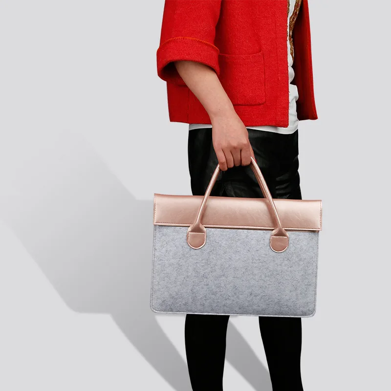 Сумка из натуральной кожи и шерсти для ноутбука MacBook Air 11 13|bag for macbook air|bag macbookbusiness