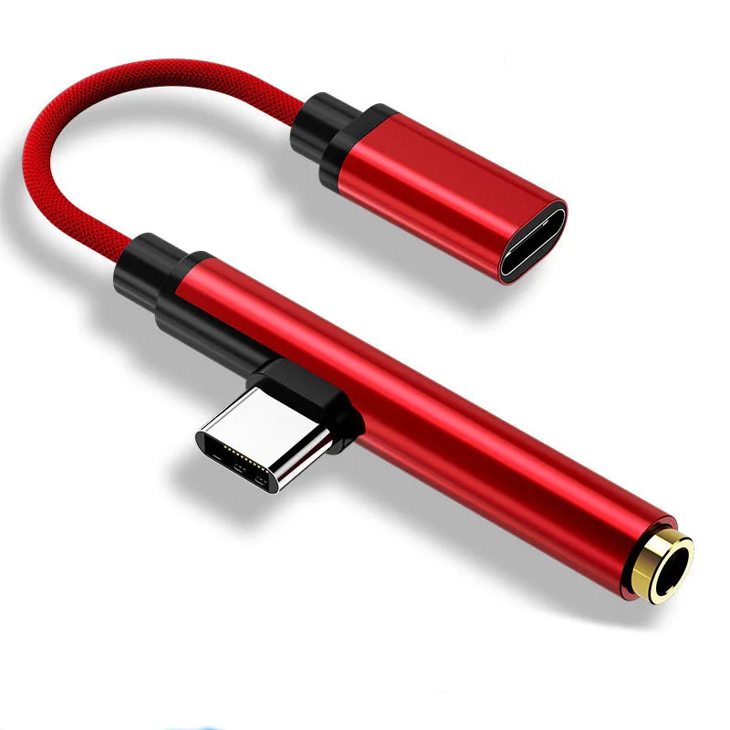 Адаптер для наушников 2 в 1 с USB C на 3 5 мм Aux Тип аудио и зарядный адаптер