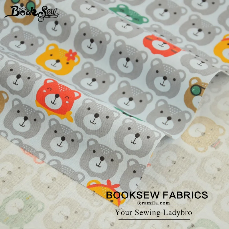 Серый переплетенный Мишка из 100% хлопкового твила домашний текстиль стеганая