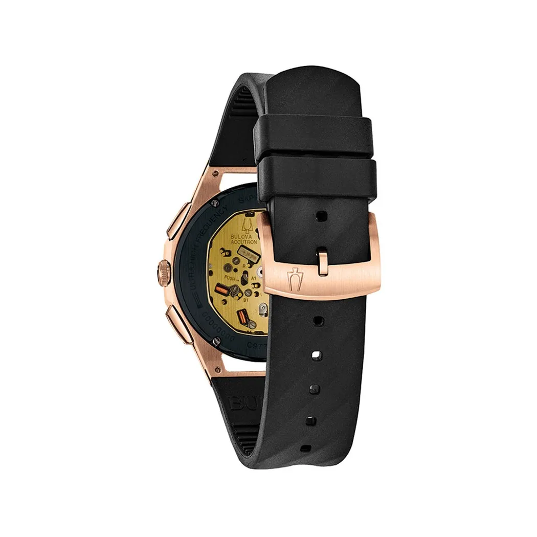 Наручные часы Bulova 98A185 мужские с кварцевым хронографом на пластиковом ремешке |