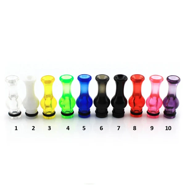 

5pcs 510 round drip tip for vape pen tank RDA RBA atomizer plastic mouthpiece in stock electronic cigarrate accessories