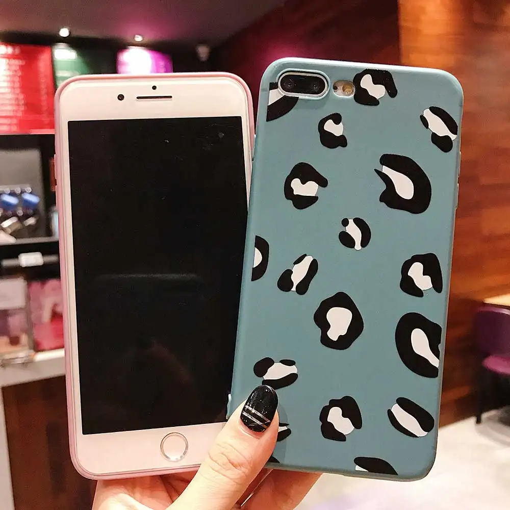 Роскошные чехлы для телефонов с леопардовым принтом iPhone X XR XS Max чехол 8 7 6S 6 plus