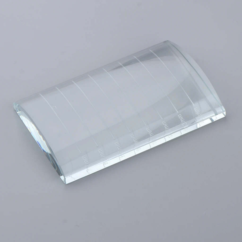 Eyelash Extension Crystal Glass Eye Lash Stand Pallet Holder/Lash Tray Strip Board 8x5x1.1 cm | Красота и здоровье