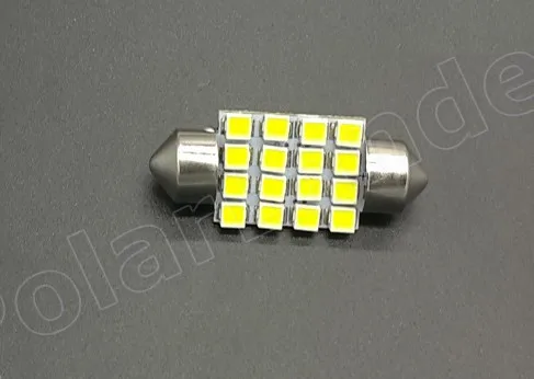 Фото 10 шт., Автомобильные светодиодные лампы 16SMD 3528 12 В 41 мм Купольная лампа автомобильные аксессуары автомобильные инструменты для транспортных средств №4