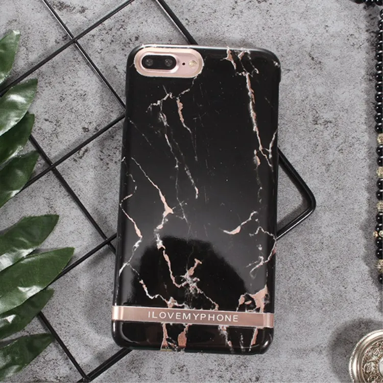 Style 3 Чехол для телефона с принтом из розового золота и мрамора для iphone XS Max XR, Твердый чехол из поликарбоната для iphone X, 6, 6 s, 7, 8 Plus, чехол - Цвет: Style 3