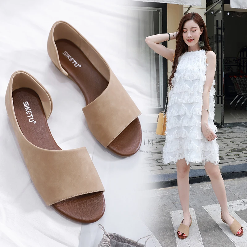 HEE GRAND/босоножки на танкетке с леопардовым принтом коллекция 2019 года летние туфли