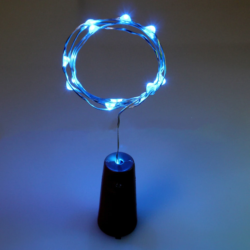 100 см в форме пробки 10LED Ночная сказочная гирлянда лампа для бутылки вина Декор