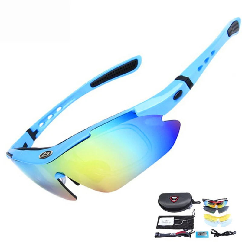 Велосипедные солнцезащитные очки с 5 линзами УФ защита для рыбалки на открытом