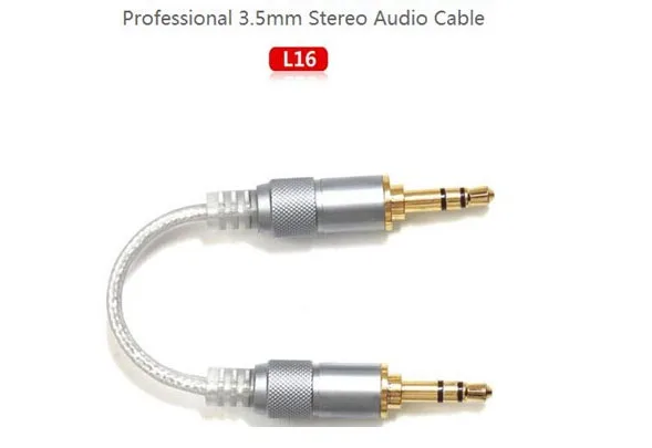 Fiio L16 Профессиональный 3 5 мм стерео аудио кабель звук прямой разъем позолоченный