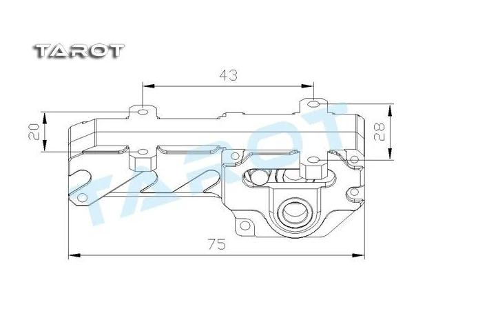 F11409 Таро 25 мм CNC все металлические электрические выдвижные посадочные шестерни