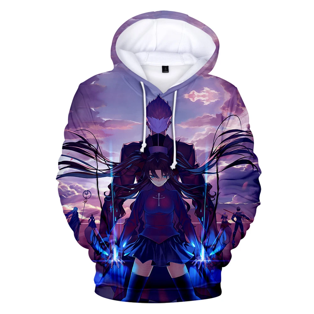 Новая модная толстовка с капюшоном Fate Stay Night свитшот для мужчин и женщин милые