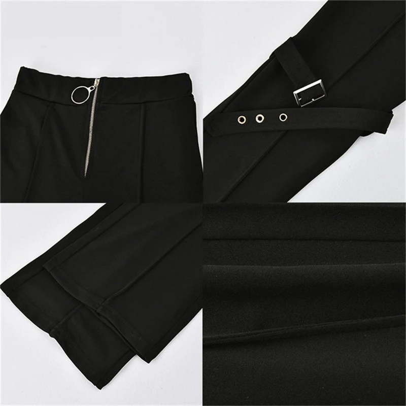 New Solid High Waist Zipper Bodycon Pants Women 2019 Spring Fashion Skinny Harem Trousers Streetwear Casual | Женская одежда