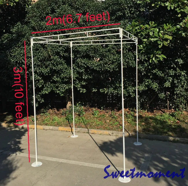 Белая свадебная занавеска для павильона и трубы с валансом подставка палатки