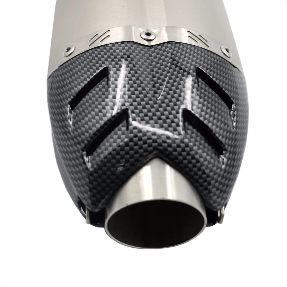 Углеродное волокно 51 мм труба глушителя для Yamaha YZF R6 1999 2002 XT 660 X/R 2004 2016 TDM 900 2014 MT10