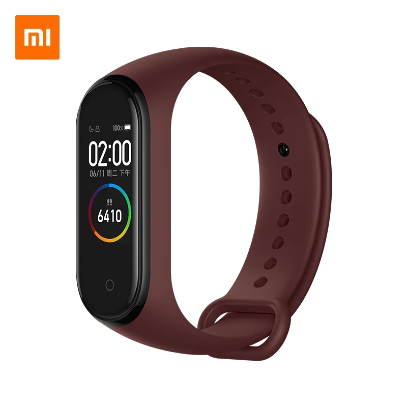 Xiaomi Mi Band 3 4 Wrist Strap Black Blue Orange Wine-red Special Edition Color Original Bracelet for Xiaomi Mi Smart Band 3/4