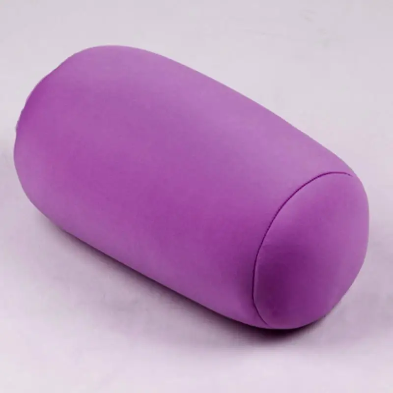 purple 30 см x 16 см цилиндрическая Подушка Micro Mini microbeads задняя подушка рулон Подушка голова Удобная дорожная подушка украшение кровати#20 - Цвет: purple