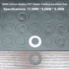 100 шт.лот литиевая батарея 18650 положительная полая изоляционная прокладка красный плоский наконечник Изолированная Поверхность Коврик Мезон 17*9,0*0,3 мм