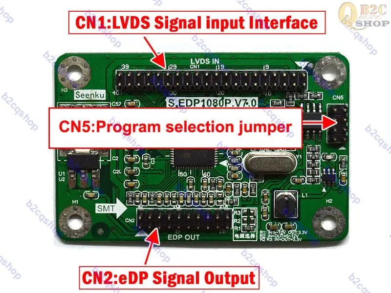 LVDS в eDP плата адаптера преобразования сигнала 30pin плата драйвера lcd контроллер EDP драйвер EDP конвертер