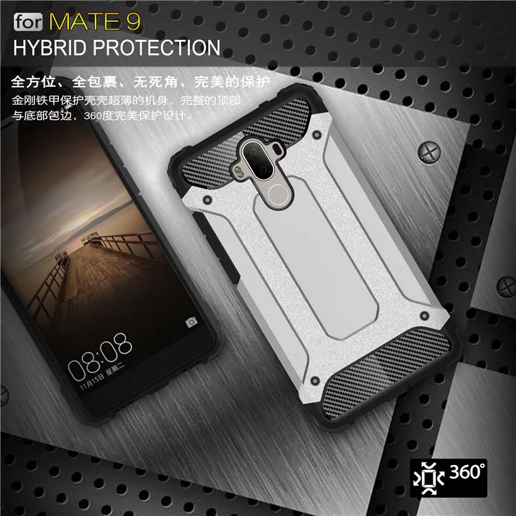Hybrid Hard Case for Huawei P8 P9 Lite Plus Mate 8 S Honor V8 5C 5X 7 6S 6X Y6 Pro 5A Full Back Cover Armor New Man Cases |