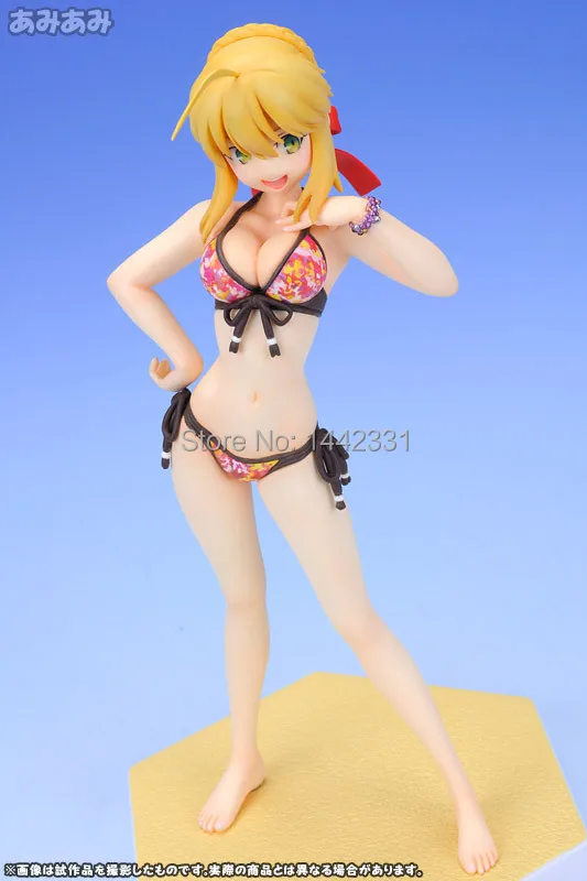 17 см Fate Saber Saba lily Nero Stay Night купальник аниме игрушка ПВХ экшн фигурка бесплатная