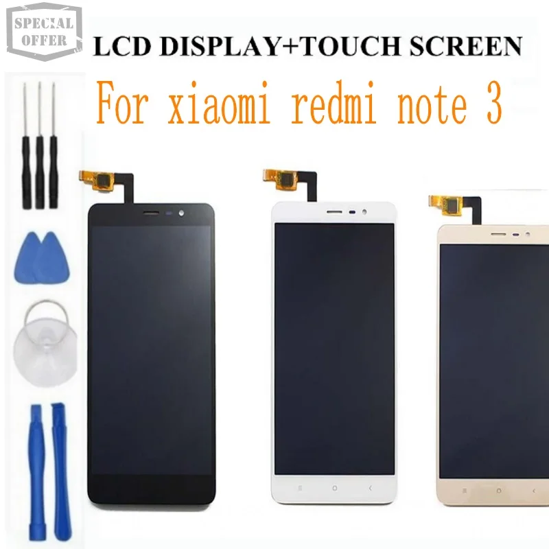 Бесплатная доставка оригинальный Xiaomi Redmi Note 3 ЖК дисплей экран FHD 1920X1080 + сенсорный