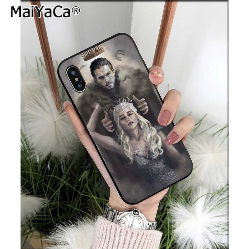 Мягкий высококачественный чехол для телефона MaiYaCa Game of Thrones Daenerys Targaryen из ТПУ iPhone 5