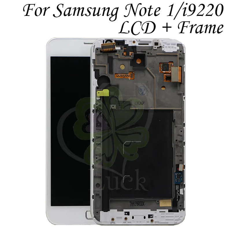 100% протестированный AMOLED LCD для Samsung Galaxy note 1 lcd i9220 + рамка сенсорный дигитайзер
