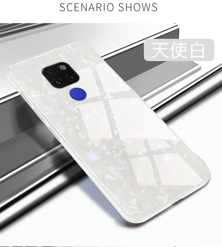 Huawei Mate 20 Pro Cover Case Luxury Bling Shell Soft Edge Tempered Glass | Мобильные телефоны и аксессуары