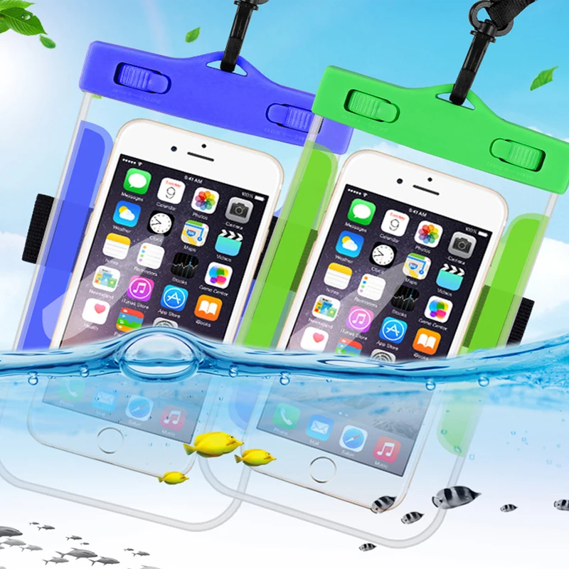 Waterproof Mobile Phone Case For iPhone X Xs Max Xr 8 7 Samsung S9 Clear PVC Sealed Underwater Cell Smart Dry Pouch Cover | Мобильные