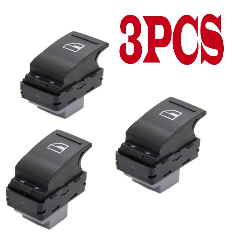 3 шт. высокое качество Мощность окна Управление кнопка включения 7E0959855 для Volkswagen VW