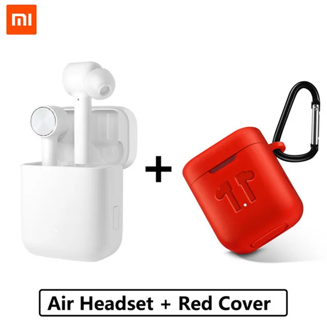 Air and Red Cover Xiaomi Airdots Pro Bluetooth Eerphone Xiaomi Air TWS ENC Беспроводная стереогарнитура ANC сенсорное управление AAC HD звук - Цвет: Air and Red Cover