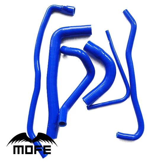 

MOFE 6PCS 3 Ply Original Logo Radiator Heater Coolant Silicone Hose For Saab 9000 1991-1998 Blue