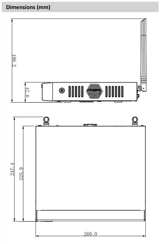 Free Shipping DAHUA 4CH 8CH Compact 1U Lite 4K H.265 Wireless Network Video Recorder DHI-NVR2104HS-W-4KS2/DHI-NVR2108HS-W-4KS2 |