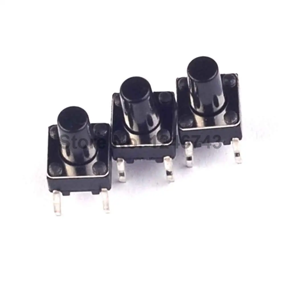100 шт. SMD 6*6*9 мм 6x6x9 тактильный тактовый Кнопочный микропереключатель мгновенного