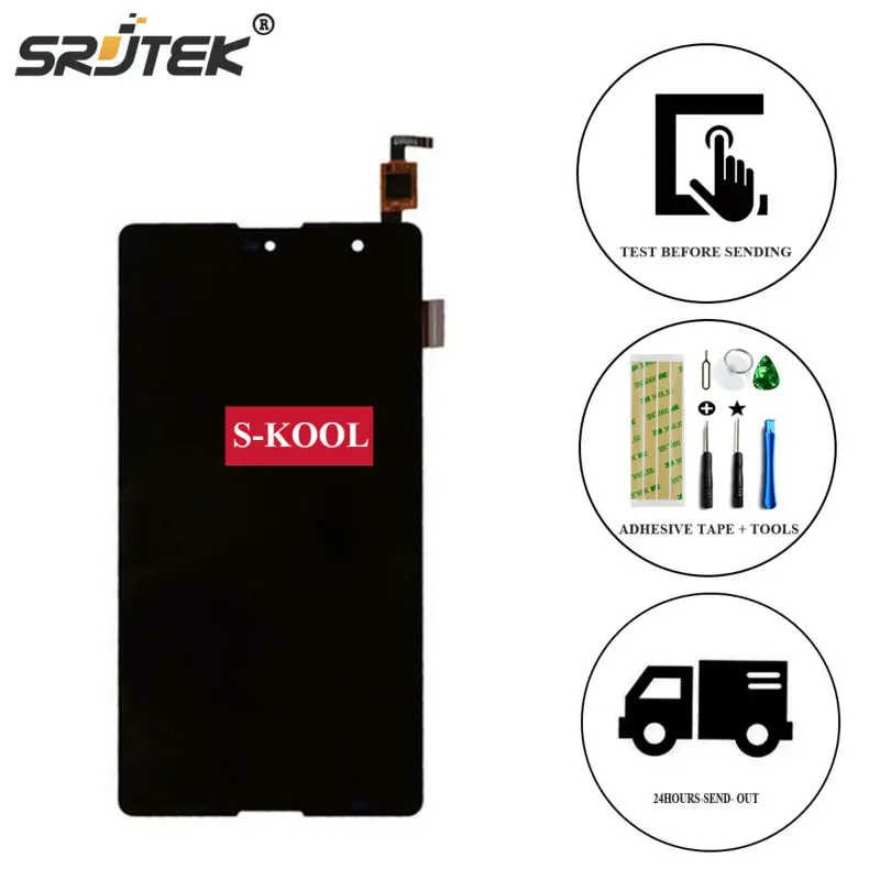 Srjtek для Wiko Робби ЖК дисплей Дисплей + Сенсорный экран планшета Ассамблеи wiki S