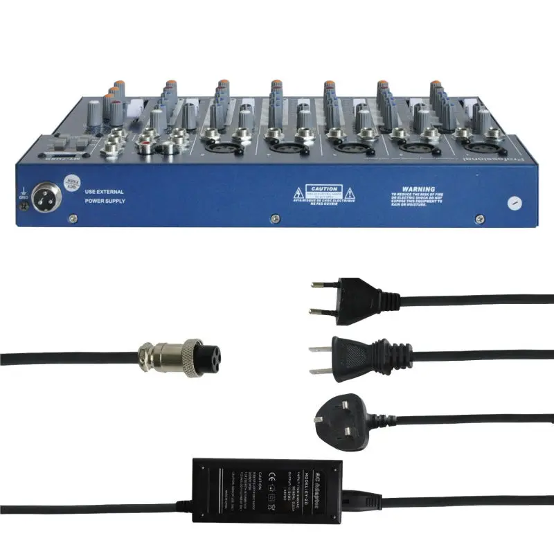 Freeboss MT 7 5 моно + 1 стерео каналов USB Профессиональный DJ аудио микшер консоль с 48 В
