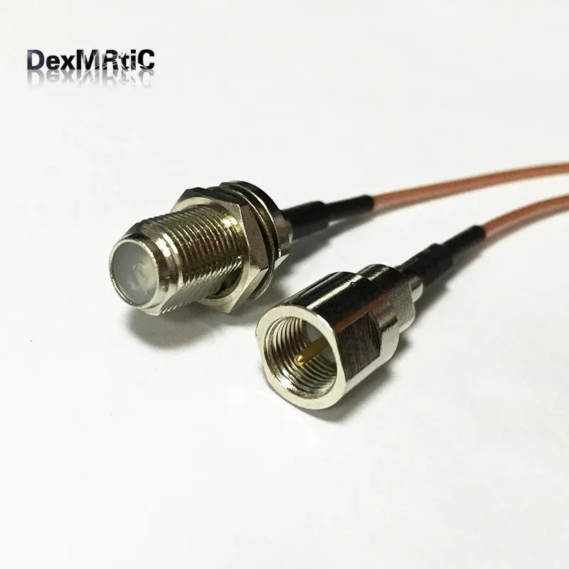 

New FME Male Plug Switch F Female Jack pigtail cable RG178 Wholesale 15CM 6" Adapter