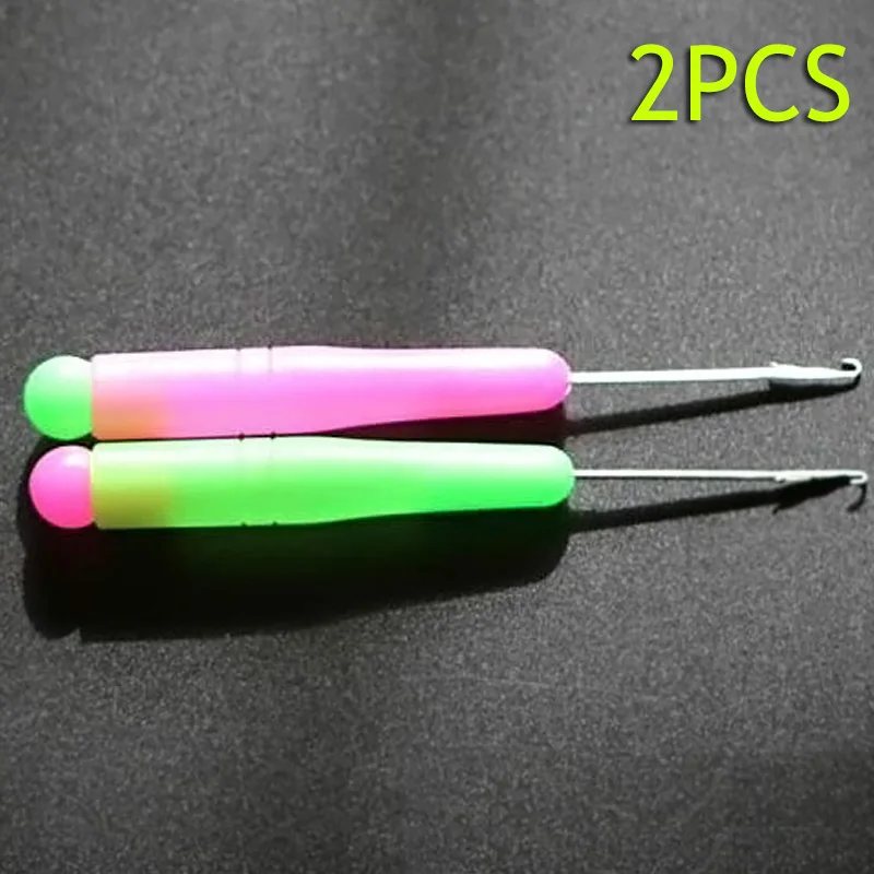 2 шт. набор крючков для вязания крючком стальные пластиковые ручки вязаные спицы