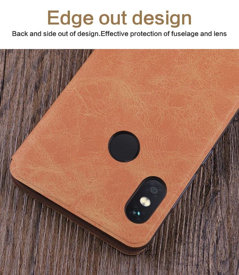 Для Xiaomi redmi note 6 pro чехол Mofi Флип кожаный чехол подставка для Xiaomi redmi note 6 pro Высокое качество из искусственной кожи чехол 6,26''