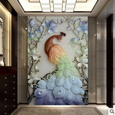 5D алмазная живопись павлином вышивка крестом стразы круглая смола полная