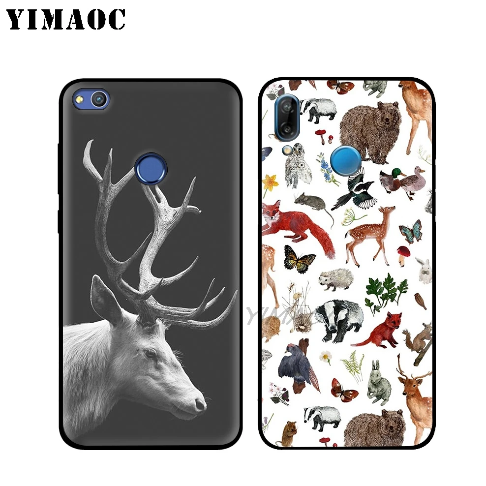 YIMAOC Утка Олень черный мягкий чехол для huawei Honor Коврики 20 9X Примечание 10 Pro 8X8 6A 7A 7X 7C