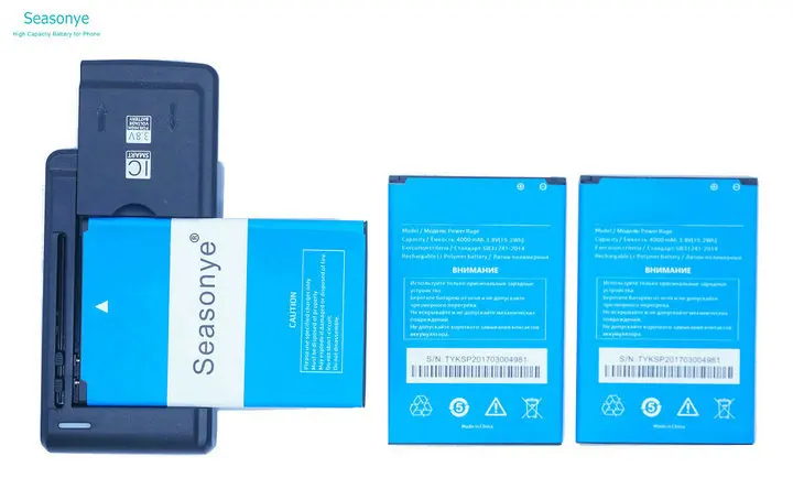 3in1 Сменный аккумулятор 4000mAh 15.2Wh+ универсальное зарядное устройство для Highscreen power Rage Batterie Bateria Batterij - Цвет: 3in1